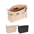 thumbnail image 1 of LAVA Purse Organizer Insert for Handbags Nylon Bag Organizer for Tote with Inner Pocket Fits Neverfull Speedy (Beige, L), 1 of 8