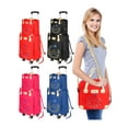 thumbnail image 1 of LAVA Rolling Backpack with Carry on Suitcase 2 Pcs Wheeled Luggage Set for Women Men Rolling Laptop Backpack Overnight Trolley Suitcase Duffle Bag for Travel Work Business Black, 1 of 10