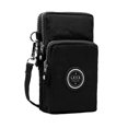thumbnail image 1 of LAVA Small Crossbody Purse Waterproof Cell Phone Wallet with Shoulder Strap Mini Nylon Bags (Black), 1 of 8