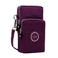 thumbnail image 1 of LAVA Small Crossbody Purse Waterproof Cell Phone Wallet with Shoulder Strap Mini Nylon Bags (Purple), 1 of 7