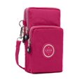 thumbnail image 1 of LAVA Small Crossbody Purse Waterproof Cell Phone Wallet with Shoulder Strap Mini Nylon Bags (Rose Red), 1 of 7