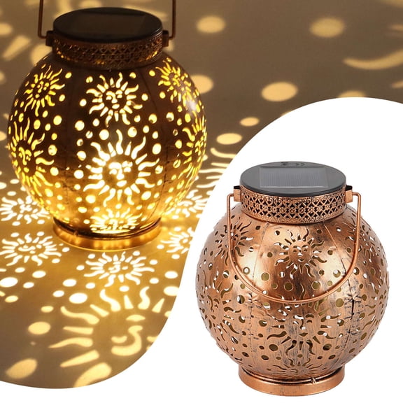 LAVA Solar Lanterns Decorative Outdoor Waterproof Hanging Garden Lights Sun Solar Lights for Patio Yard Table Decoration Birthday Christmas Gift