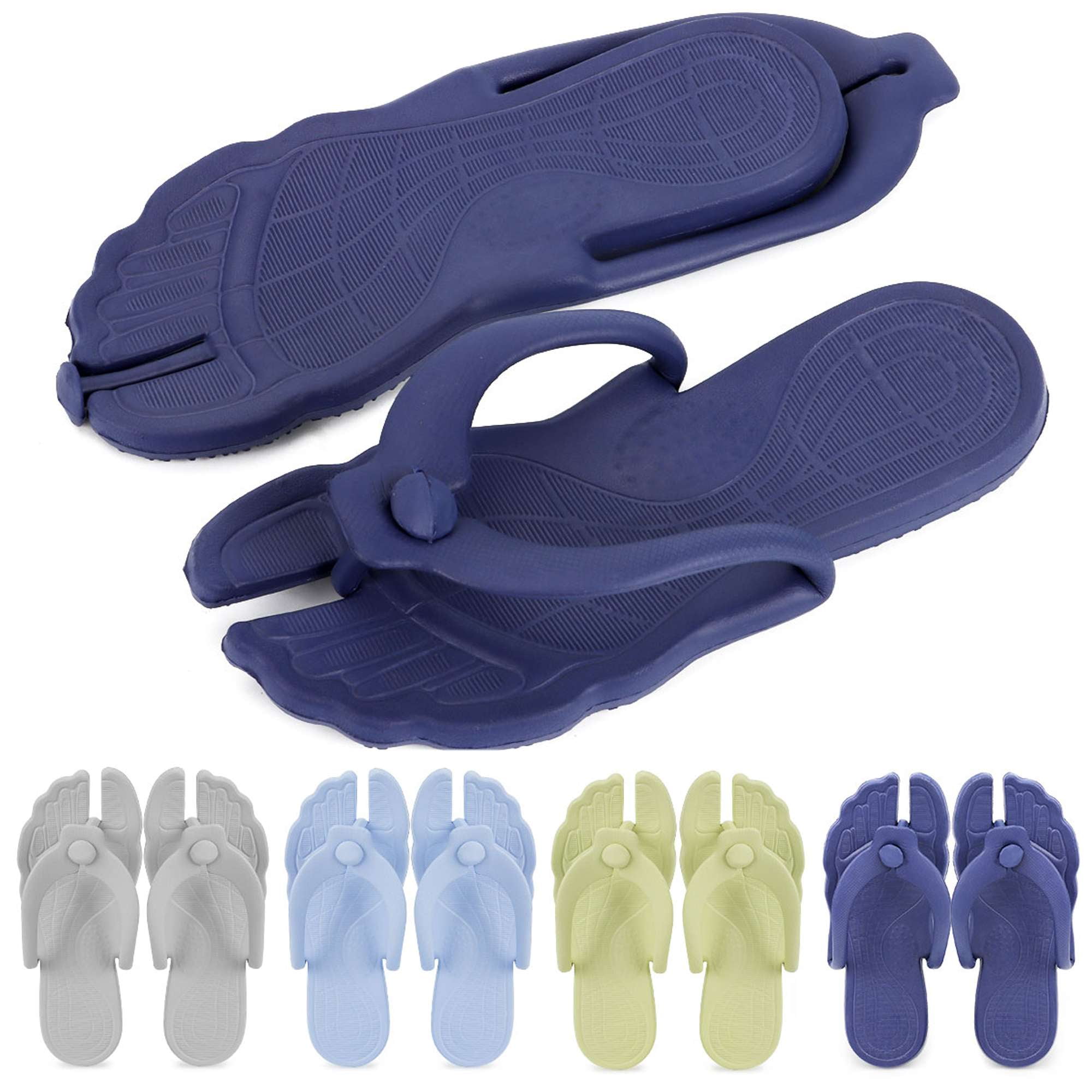 LAVA Travel Flip Flops for Women Men Portable Detachable Folding Sandals Non Slip Pool Bathroom Flat Slides Shoes Water Beach Slippers b75b3be5 6bf1 477a 9565 e0ef8af03a41.e8068c4a992592b1b8744a8ee737eb97