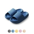 thumbnail image 1 of LAVA Unisex Ultra Soft Slippers Cloud Touching Anti-Slip EVA Slides Bathroom Shoes（Blue, S), 1 of 10