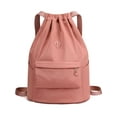 thumbnail image 1 of LAVA Waterproof Drawstring Backpack for Women Men Nylon Sports Backpacks with Sides Pockets for Gym Outdoor (Pink), 1 of 10