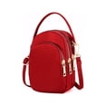 thumbnail image 1 of LAVA Waterproof Small Crossbody Purse and Handbag for Women Nylon Mini Shoulder Bags Phone Wallet (Red), 1 of 9