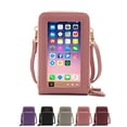 thumbnail image 1 of LAVA Women Crossbody Cell Phone Purse Bags with Touch Screen Window PU Leather Phone Pouch Wallet Handbag (Purple), 1 of 9