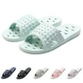 thumbnail image 1 of LAVA Women Men Shower Shoes Quick Drying Non Slip Bath Slippers Shower Sandals with Drain Holes Light Blue, 1 of 10