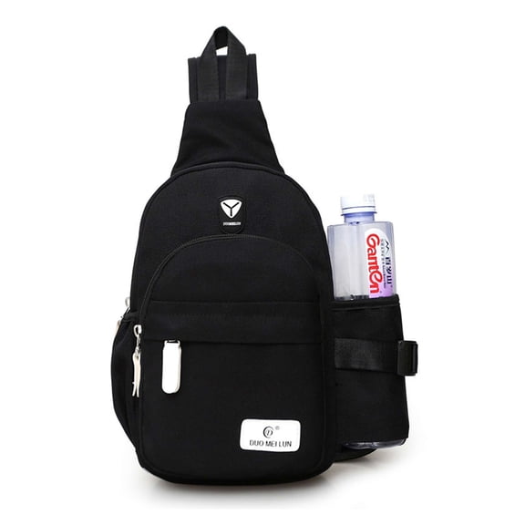 LAVA Women Small Sling Backpack Purse Waterproof Travel Crossbody Bags Hiking Chest Bag (Black)