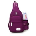 thumbnail image 1 of LAVA Women Small Sling Backpack Purse Waterproof Travel Crossbody Bags Hiking Chest Bag (Purple), 1 of 6