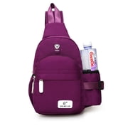 LAVA Women Small Sling Backpack Purse Waterproof Travel Crossbody Bags Hiking Chest Bag Purple