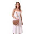 thumbnail image 1 of LAVA Women Straw Bag Crossbody Purse Beach Handmade Woven Shoulder Bag with Tassels (Khaki), 1 of 8