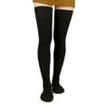 thumbnail image 1 of LAVA Women Thigh High Socks Extra Long Warm Over the Knee High Stockings Leg Warmers Black, 1 of 8