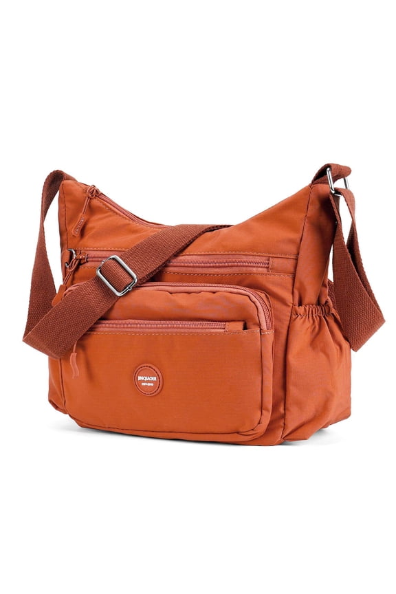 Women's Nylon Crossbody Bag, Waterproof Multi-Pocket Shoulder Purse Travel