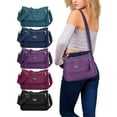 thumbnail image 1 of LAVA Womens Crossbody Bag Waterproof Nylon Shoulder Messenger Bag Casual Multi-Pockets Purse Handbag Purple, 1 of 10