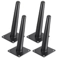 thumbnail image 1 of LAVANE 10 inch / 25cm Metal Furniture Legs, Set of 4 Mid Century Modern Iron Oblique Tapered Furniture Replacement Feet Black for Home DIY Project Sofa Couch Cabinet Table Chair, 1 of 5