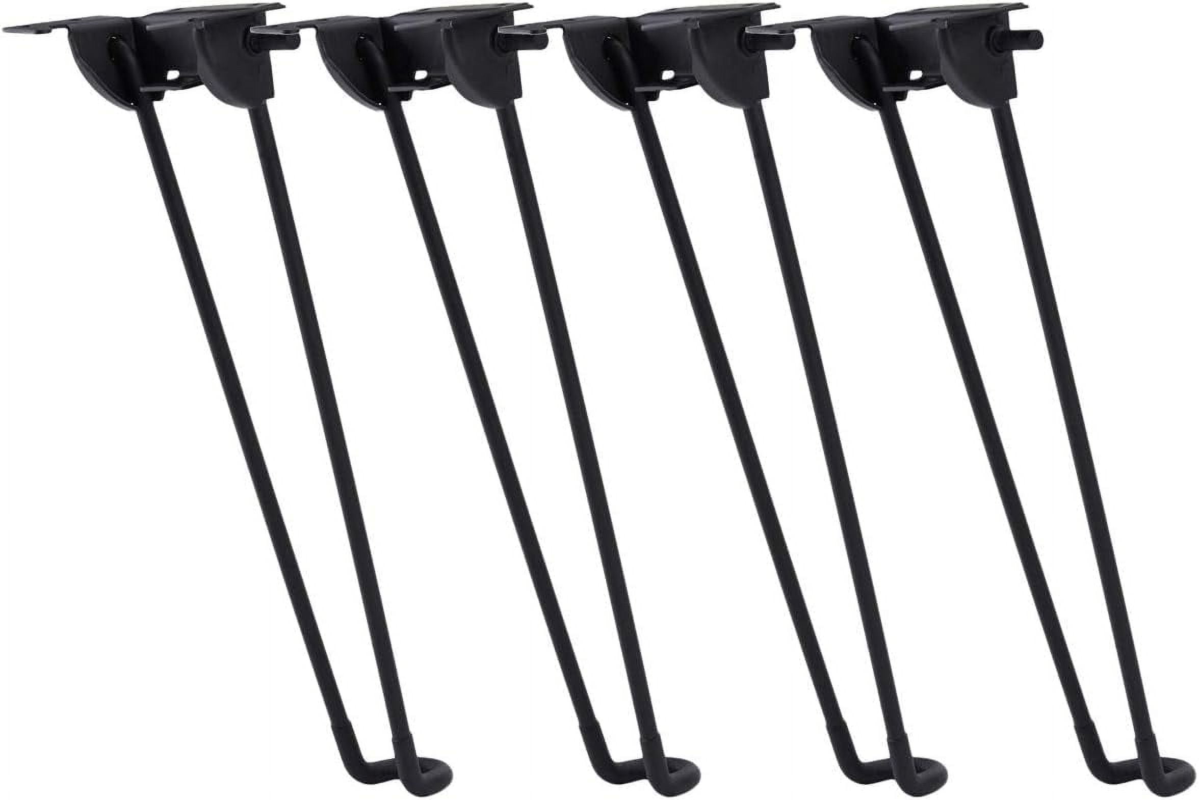 20 Inch Folding Hairpin Legs - 4 Pack Heavy Duty Metal Table Legs For DIY Furniture