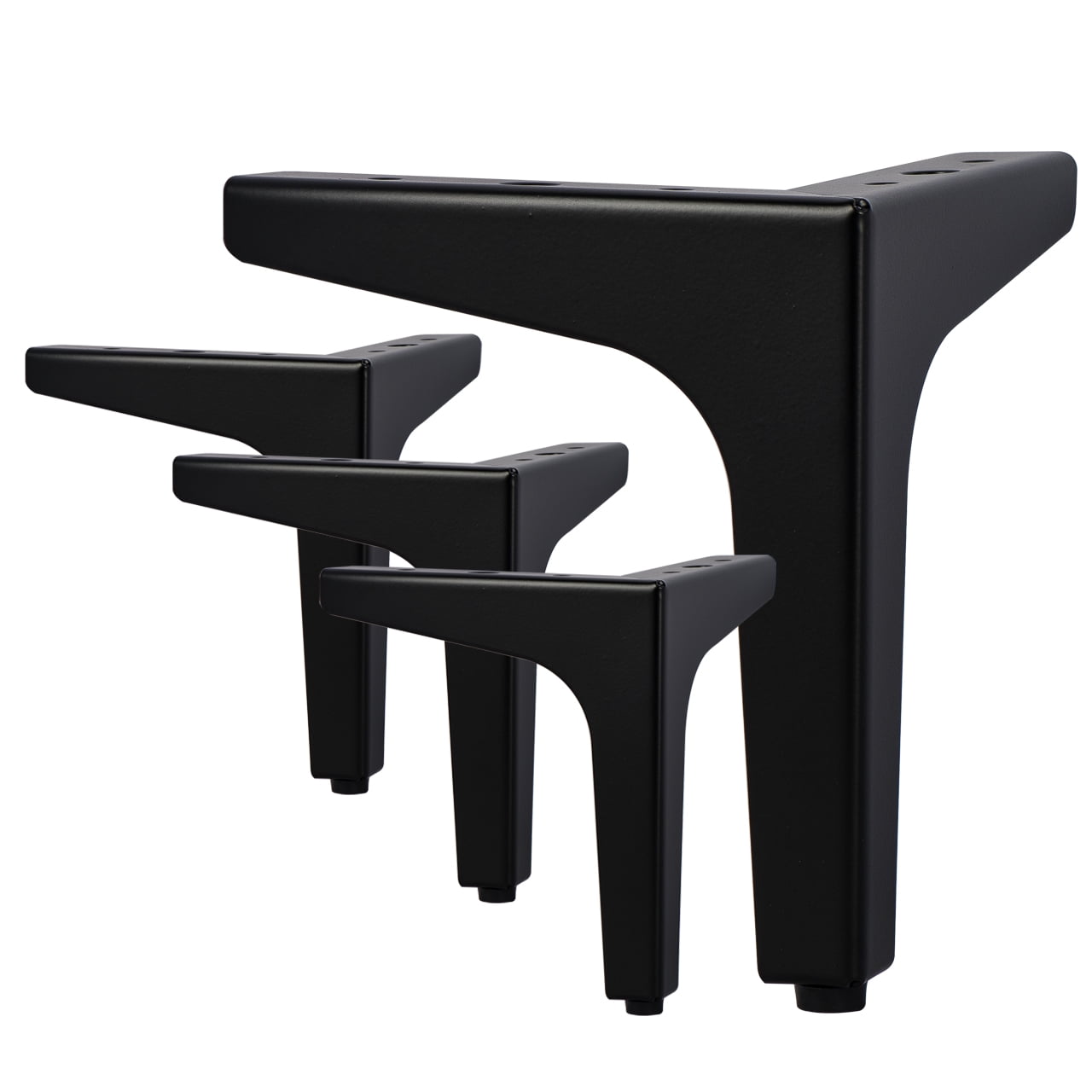 LAVANE 4 Inch Metal Furniture Legs Set of 4 Black Iron Diamond Triangle Feet for Cabinet Sofa Chair Ottoman Walmart