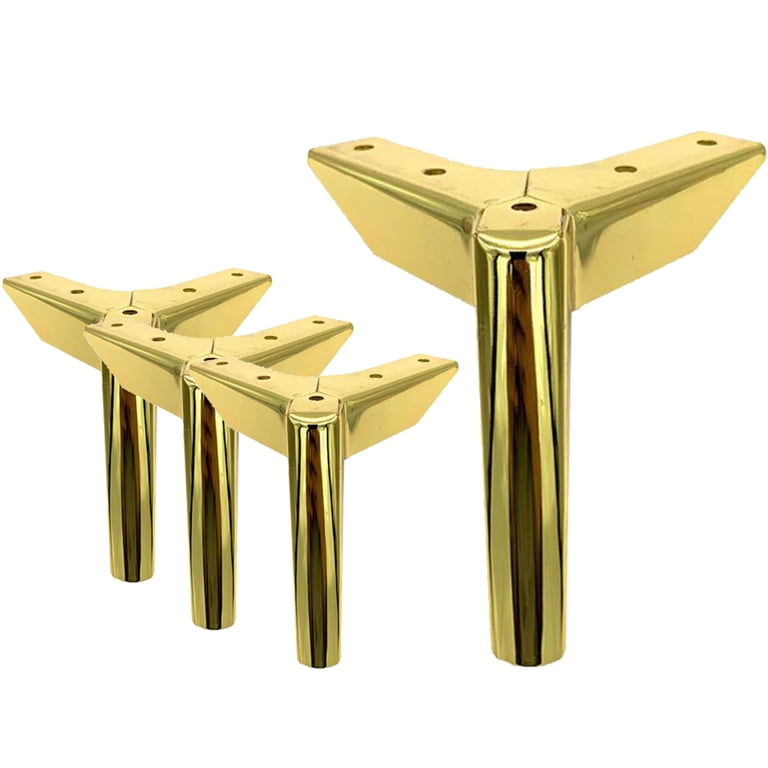 LAVANE 5 Inch / 12 cm Metal Furniture Legs, Set of 4 Modern Iron Diamond  Triangle Furniture Feet DIY Replacement Gold for Cabinet Cupboard Sofa  Couch Chair Ottoman - Walmart.com