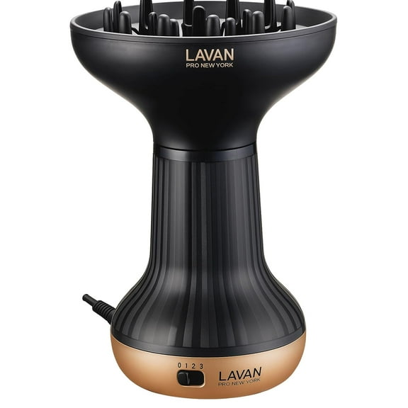LAVANPRO Diffuser Hair Dryer for Curly Hair - Ionic Technology with Adjustable Heat & Speed Settings for Frizz-Free Defined Curls