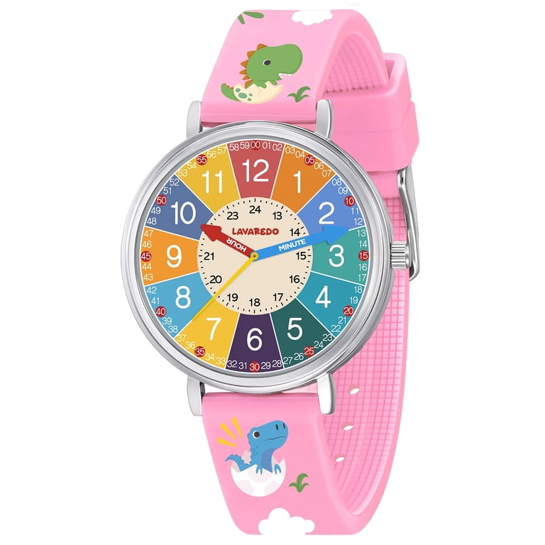 3D Cartoon Waterproof Watch Rainbow Dial Watch for Ages 3-12  display picture 1