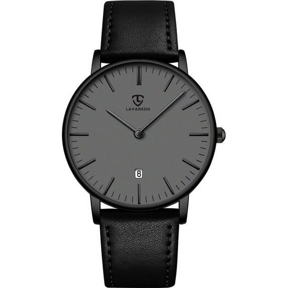 LAVAREDO Watches for men Fashion Minimalist Men Watches Analog Ultra Thin Wristwatches with Leather Strap Gift for Men Father's Day Gift