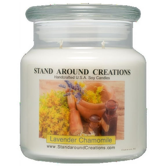 LAVENDER CHAMOMILE APOTHECARY 16-OZ. ALL NATURAL SOY CANDLE