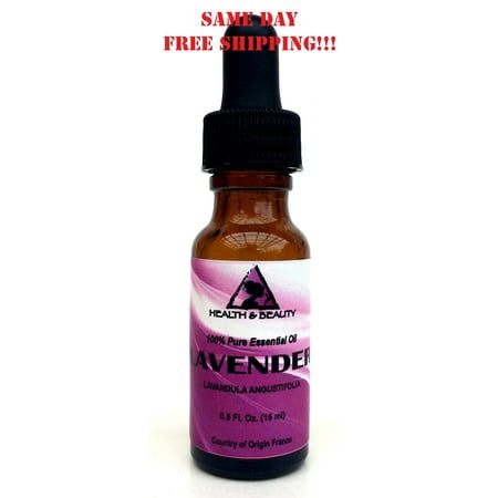 LAVENDER ESSENTIAL OIL AROMATHERAPY 100% PURE NATURAL GLASS DROPPER 0.5 OZ 15 ml