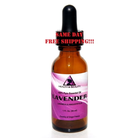 LAVENDER ESSENTIAL OIL AROMATHERAPY 100% PURE NATURAL GLASS DROPPER 1 OZ, 30 ml