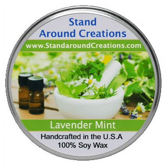 LAVENDER MINT TUREEN 8-OZ. ALL NATURAL SOY CANDLE