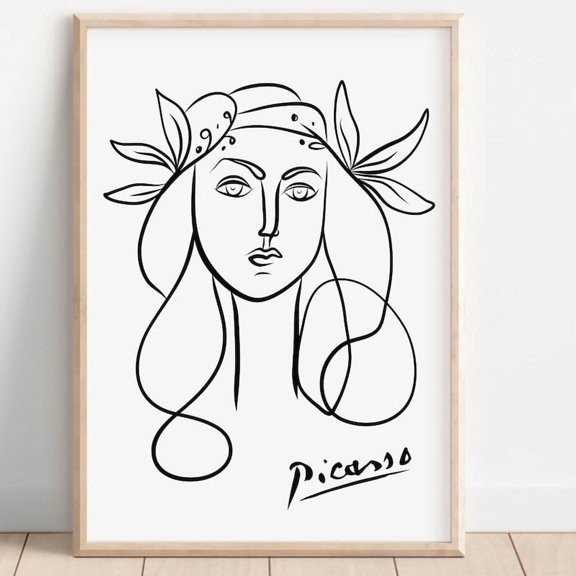 LAVIE Picasso Line Art Print: War and Peace Exhibition Poster No Frame BO140