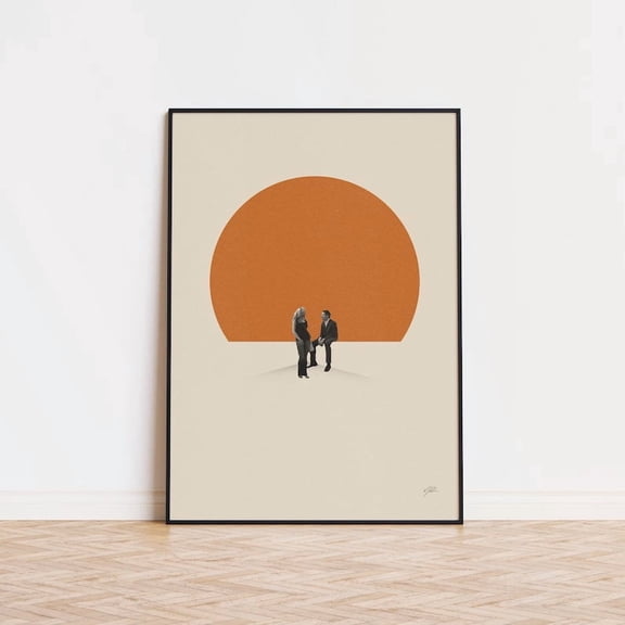 LAVIE Before Sunset Inspired Poster No Frame| Mid Century Modern Poster No Frame| Minimalist Poster No Frame| Retro Art Print | Classic Movie | Gifts for her