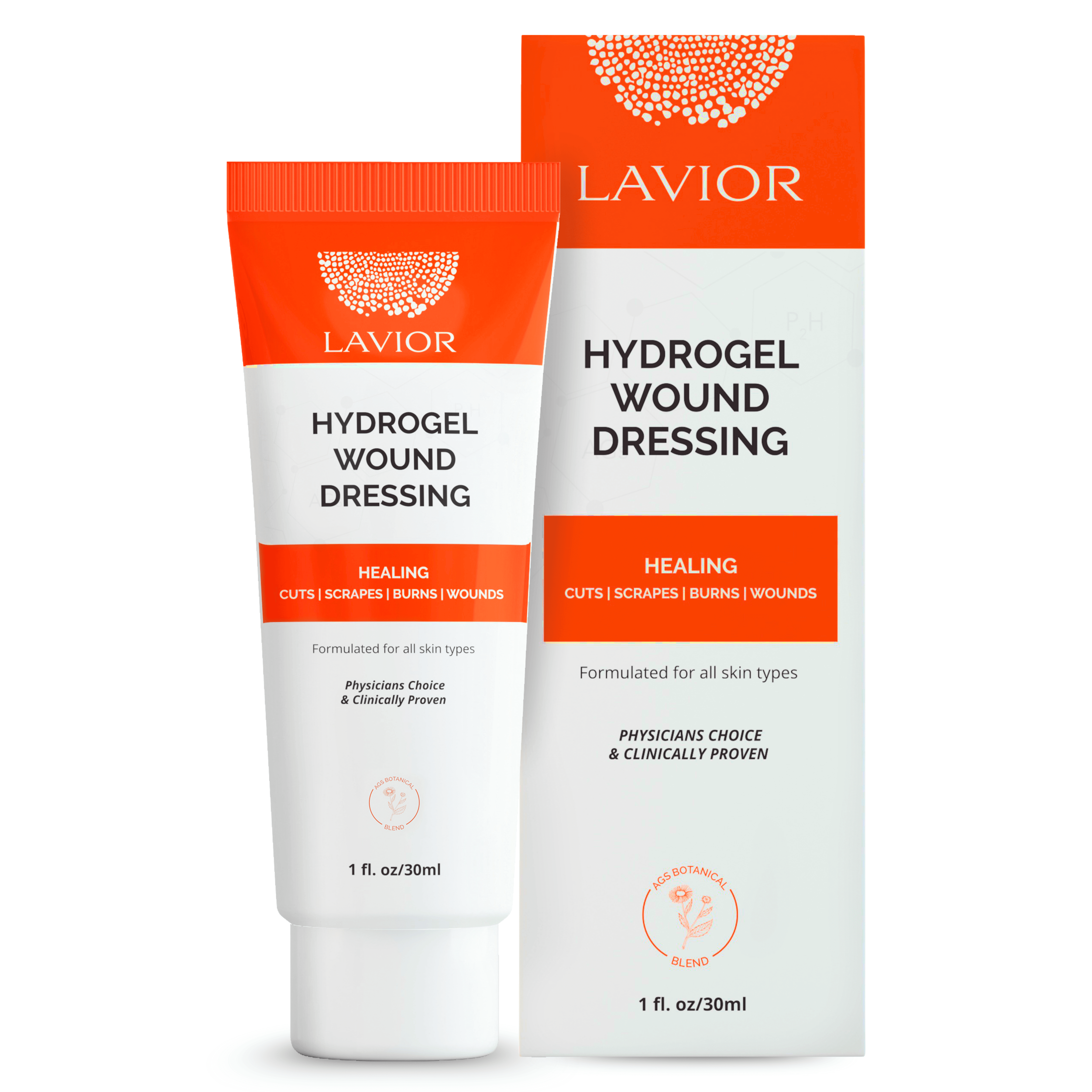 LAVIOR Hydrogel Wound Dressing: A Complete Natural Gel for Faster Healing of Wounds, Burns, and Cuts