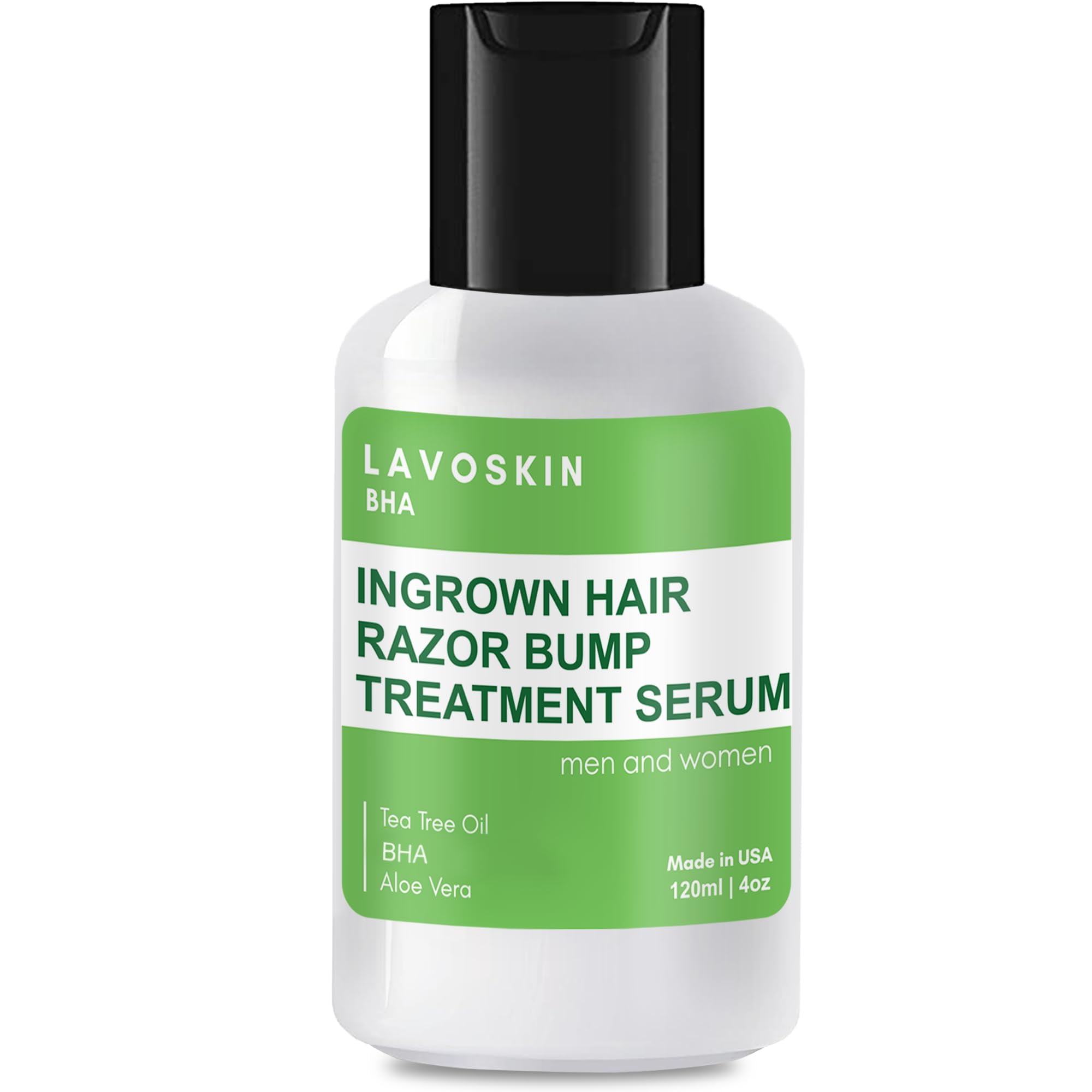 LAVO Tea Tree Gel w/Salicylic Acid BEST Ingrown Hair Treatment Razor Bump and Burn Remover