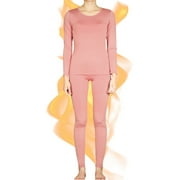 LAVRA Women’s Fleece Thermal Sets Insulated Pajama Base Layering Long John Top & Pants