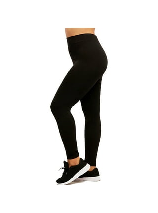 wo-fusoul Black and Friday Deals Plus Size Fleece Lined Leggings for Women  High Waisted Thermal Warm Workout Winter Pants for Yoga,Home Gym 