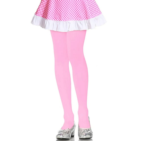 LAVRA Girl's Solid Tights Soft Polyester Full Length Stretchy Stockings