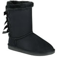 thumbnail image 1 of LAVRA Girls Mid Calf Faux Suede Winter Boots Anti Slip Snow Shoe, 1 of 6