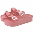 thumbnail image 1 of LAVRA Women Plaform EVA Slides Sandals | Adjustable Double Buckle Flatform Shoes | Rubber Beach Sandals | Casual Footbed waterproof Flat Sandals Women, 1 of 5