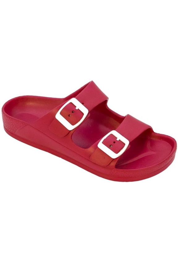 Women's Double Buckle Sandals EVA Summer Slides