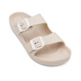 thumbnail image 1 of LAVRA Women's Double Buckle Sandals Adjustable Strap EVA Lightweight Cushioned Slides, 1 of 7