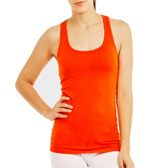 LAVRA Women's 100% Cotton Racerback Tank Top