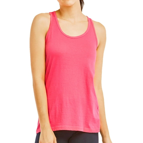 LAVRA Women's 100% Cotton Racerback Tank Top