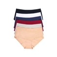 thumbnail image 1 of LAVRA Women's 6 Pack Plus Size Seamless No Show Briefs High Waist Full Coverage Panties, 1 of 3