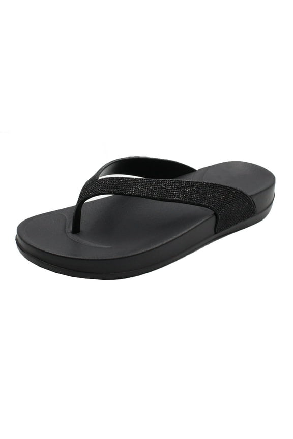 Women's Arch Support Bling Flip Flops Sparkle Summer T-Strap Sandals