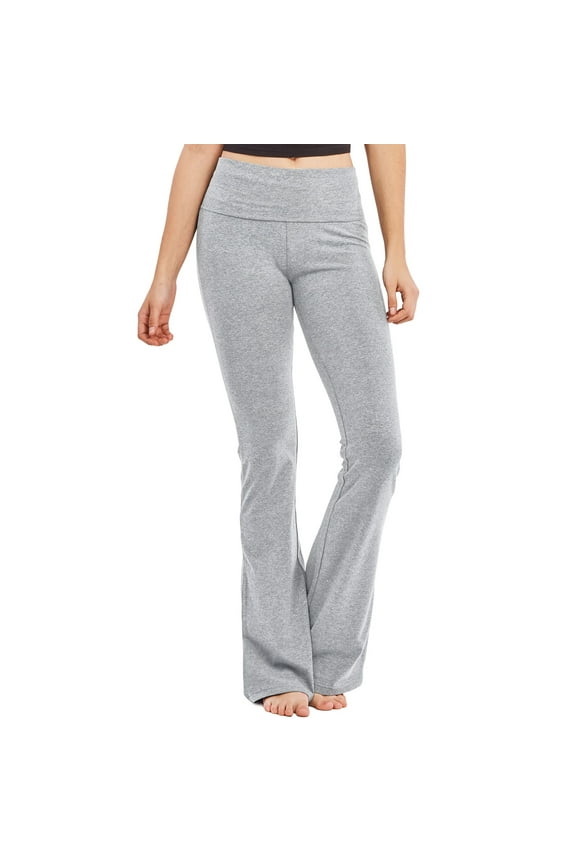 Women's Bootcut Yoga Pants High Waisted Cotton Stretch Flare Leg