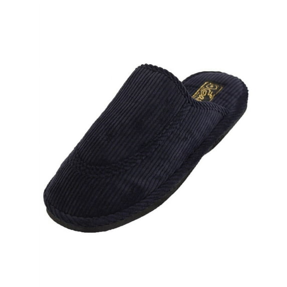 LAVRA Women's Corduroy Slippers Open Back Slip On House Shoes