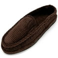 thumbnail image 1 of LAVRA Women's Corduroy slippers Moccasin House Shoes Bedroom Loafers, 1 of 4