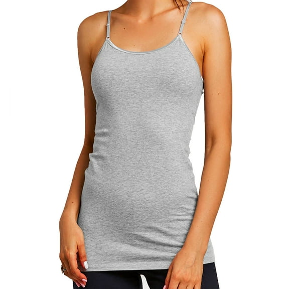 LAVRA Women's Cotton Camisole Cami Long Tank Top
