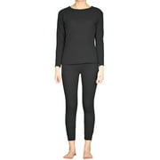 LAVRA Women's Cotton Thermal Sets Waffle Long John Insulated Underwear Top & Pants Pajama